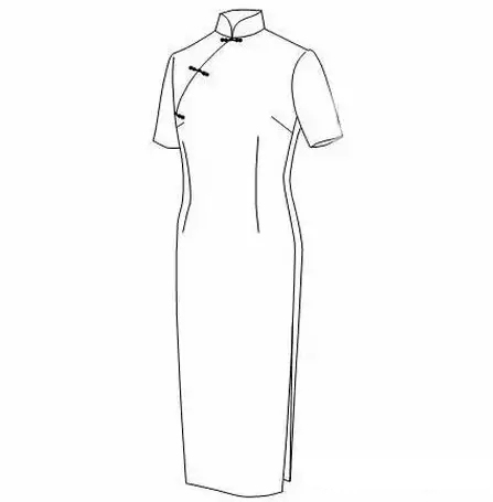 旗袍的直裁法-制版技术-服装设计教程-服装设计