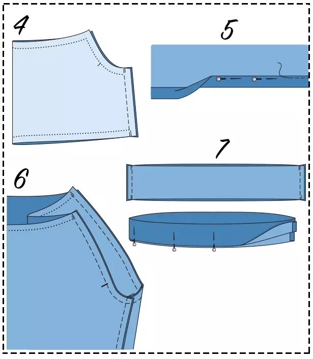 松紧一字领t恤上衣的制作方法-服装服装设计-服装设计