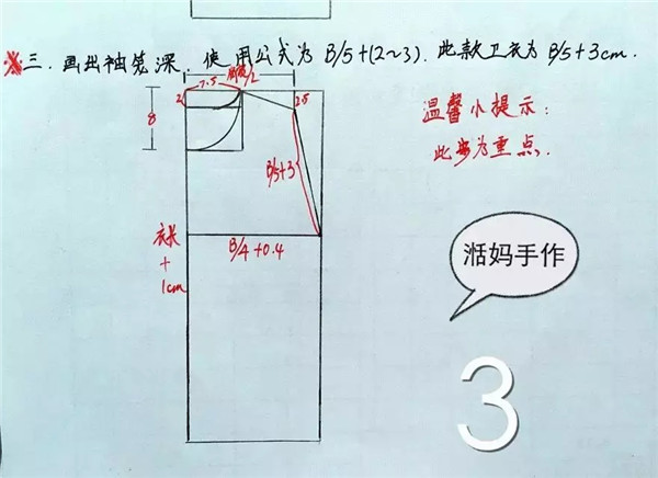 连帽插肩袖卫衣的纸样画法