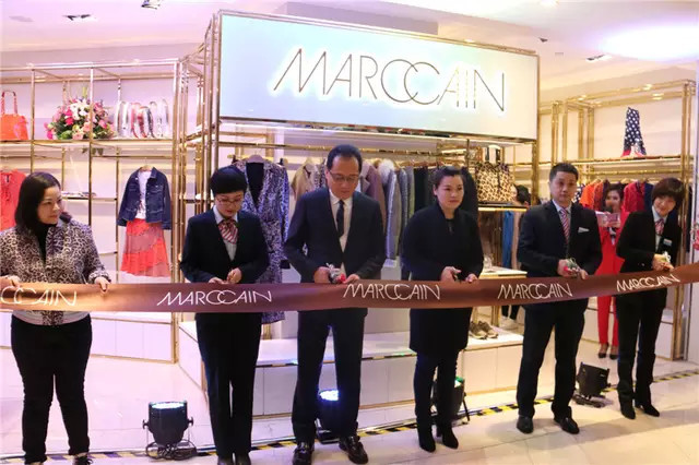 德国时尚品牌marc cain在郑州丹尼斯百货开业