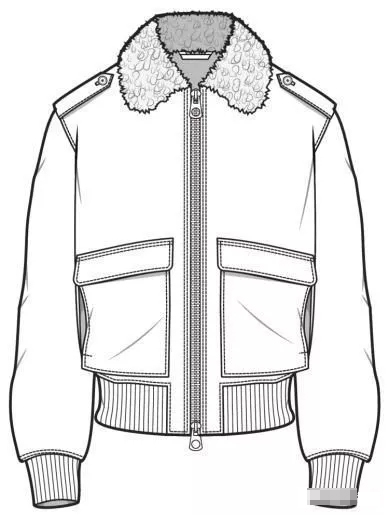 男士夹克、卫衣、西服的款式图合集-制版技术-服装设计教程-CFW服装设计