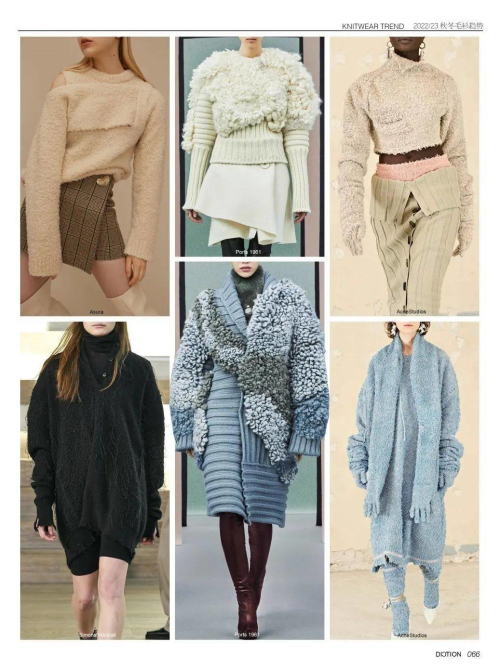 女装202223秋冬毛衫趋势5种不同风格的针织趋势点