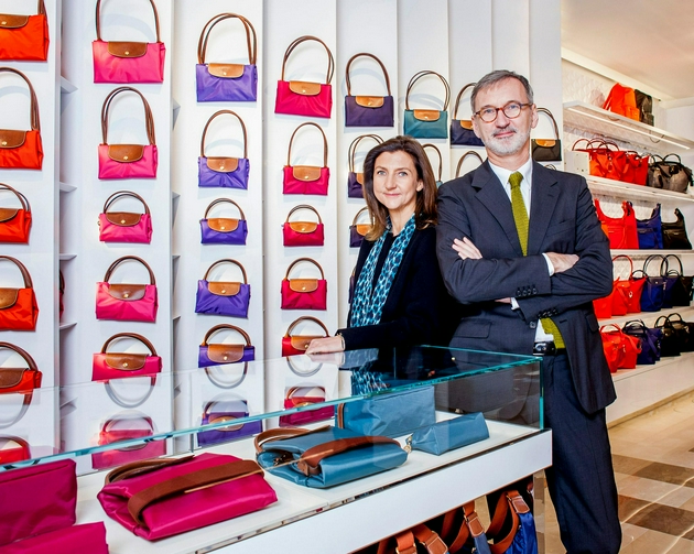 Longchamp品牌创意总监Sophie Delafontaine和CEO Jean Cassegrain