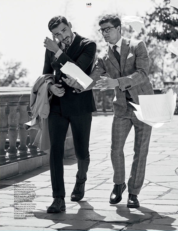 《gq style》杂志俄罗斯版秋冬刊,40年代复古时尚