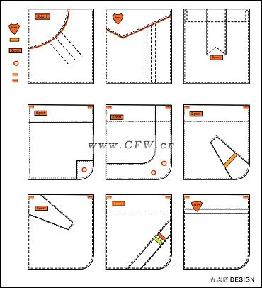 袋设计作品-袋设计款式图