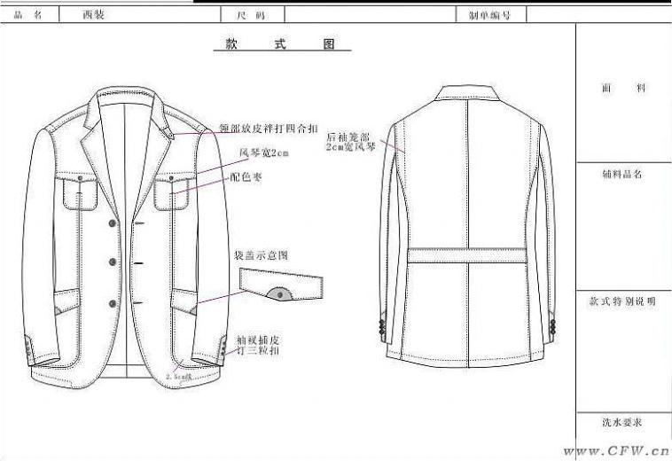 男装作品作品-男装作品款式图
