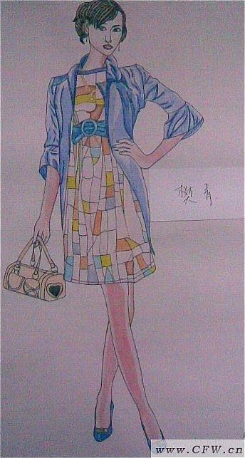 服装画与平面图