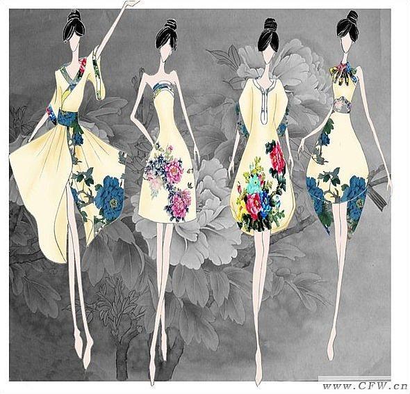 古代服装铅笔画图片大全