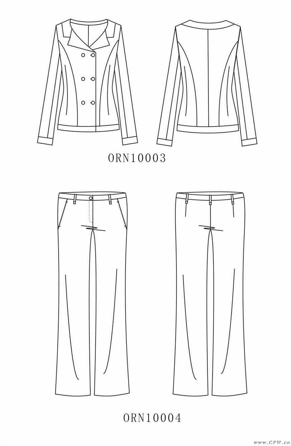 套装作品-套装款式图