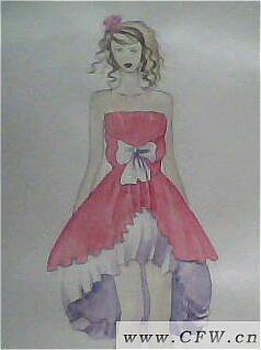 时装画及作品-婚纱礼服设计-服装设计