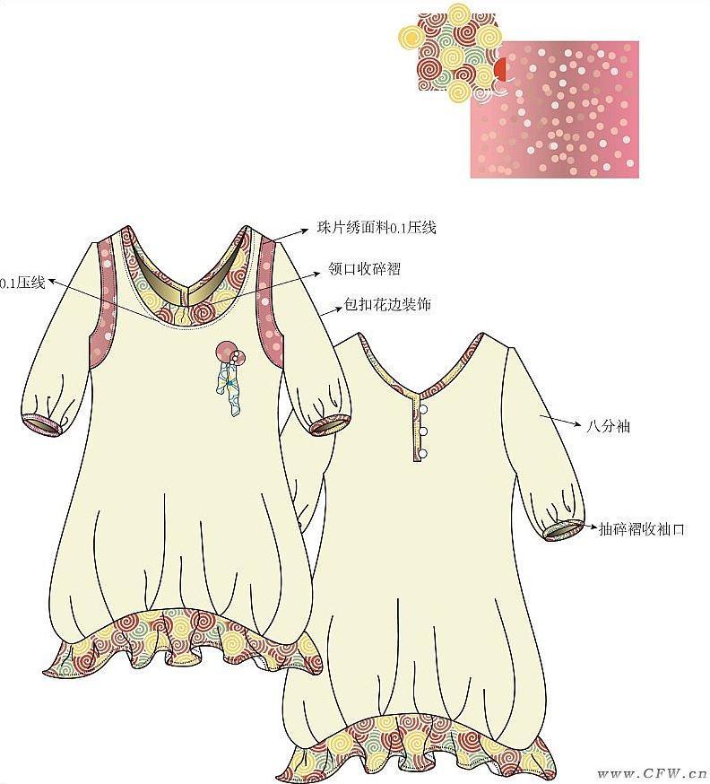 童装作品-童装款式图