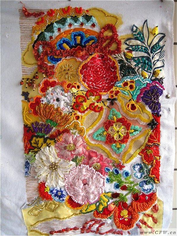 面料再造(手工绣)-图案设计设计