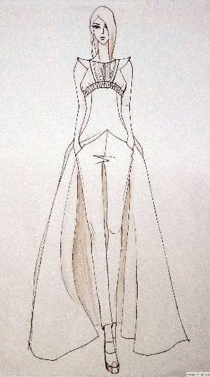 古希腊风情礼服-婚纱礼服设计-服装设计-服装设计网版