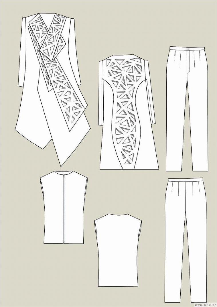 衣服款式图-女装设计-服装设计