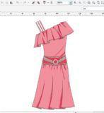 电脑绘制连衣裙子