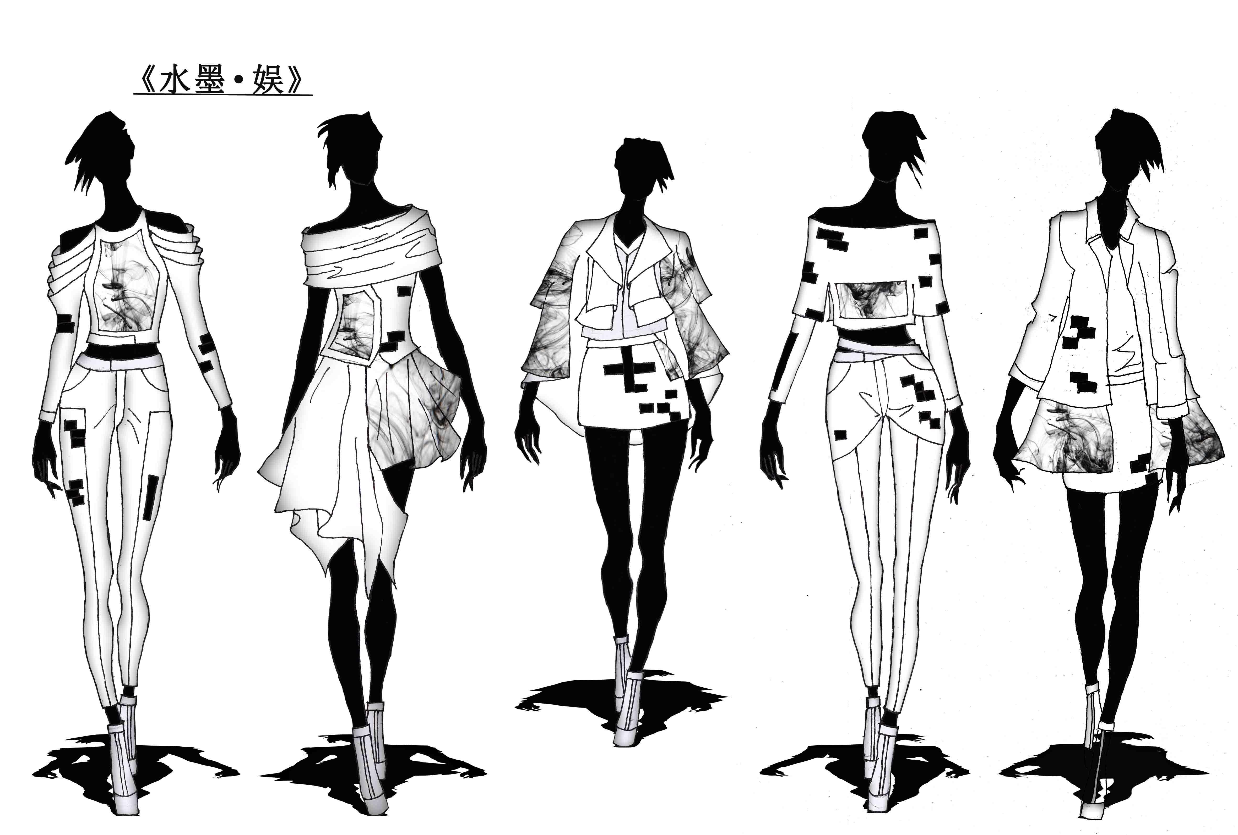 PS服装效果图—礼服系列-女装设计-服装设计