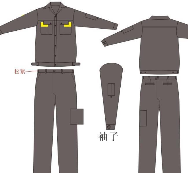 工作服款式工装-职业服装设计-服装设计