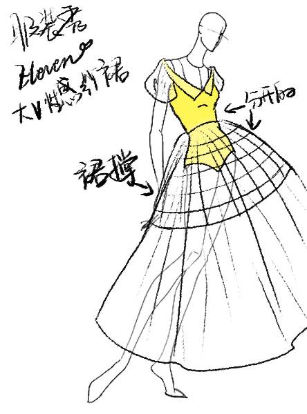 大v性感纱裙