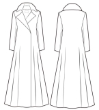 女大衣设计图-女风衣设计图-服装设计CFW