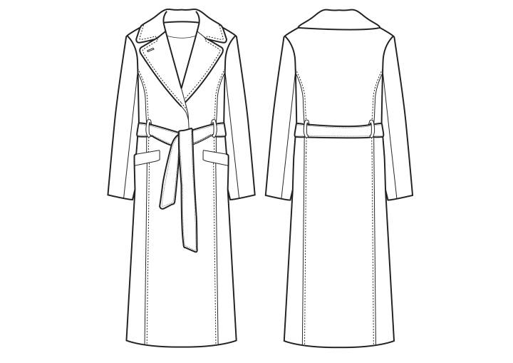 大衣-女装设计-服装设计