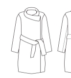 女装上衣设计手稿图-女装上衣款式效果图-cfw服装设计