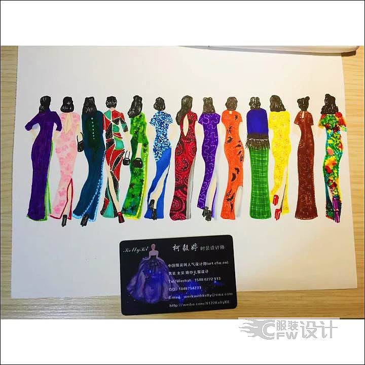 十三钗旗袍设计作品-十三钗旗袍设计款式图