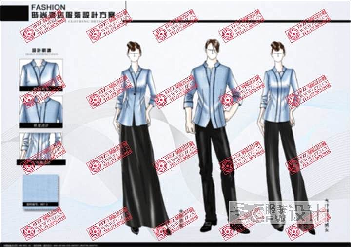 原创制服设计星级酒店制服款式设计图