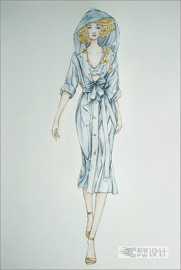 blue-女装设计-服装设计
