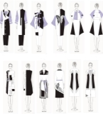 2017秋冬大衣款式效果图-女装设计-服装设计