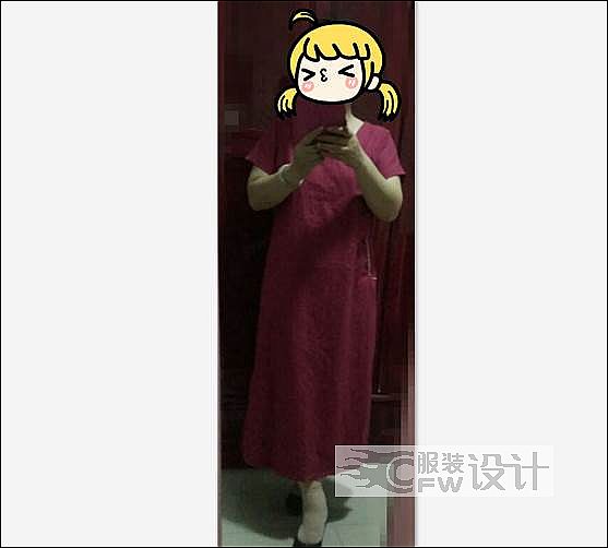 改良中国风连衣裙作品-改良中国风连衣裙款式图