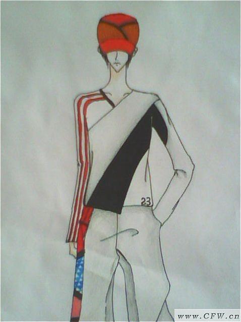 男运动装作品-男运动装款式图