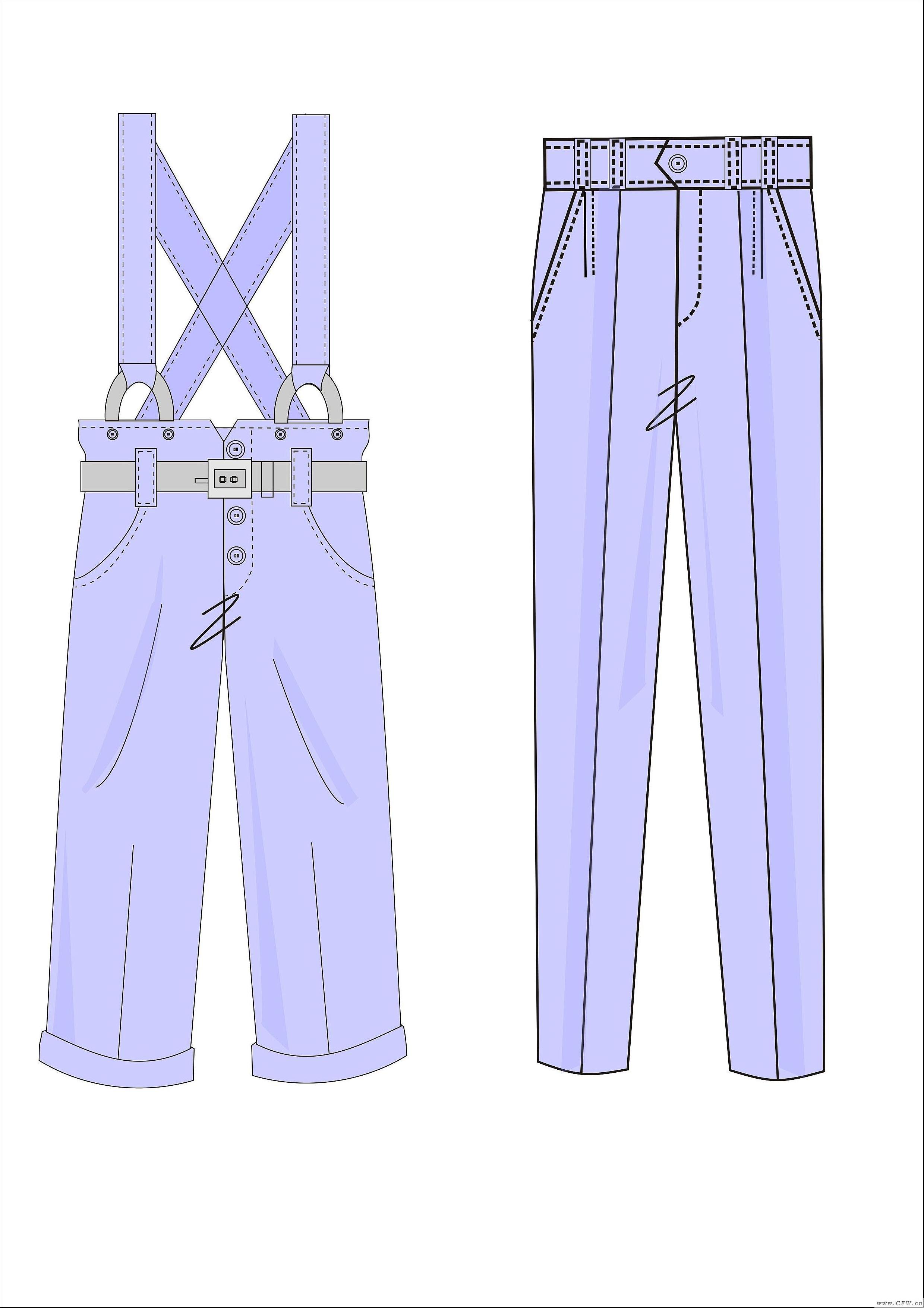 cdr绘图作品-cdr绘图款式图