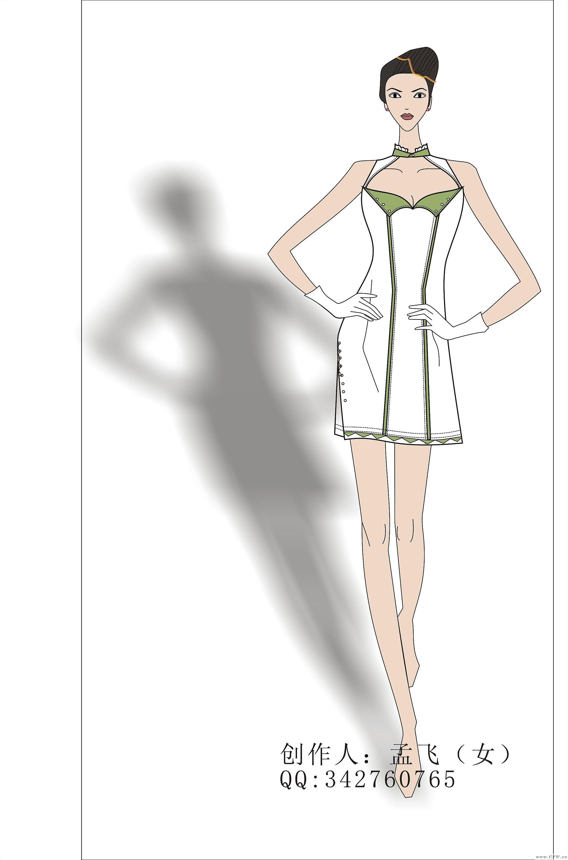 绽放青春-婚纱礼服设计-服装设计