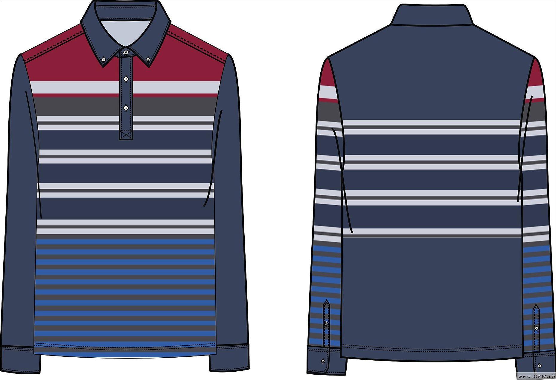 男装作品-男装款式图