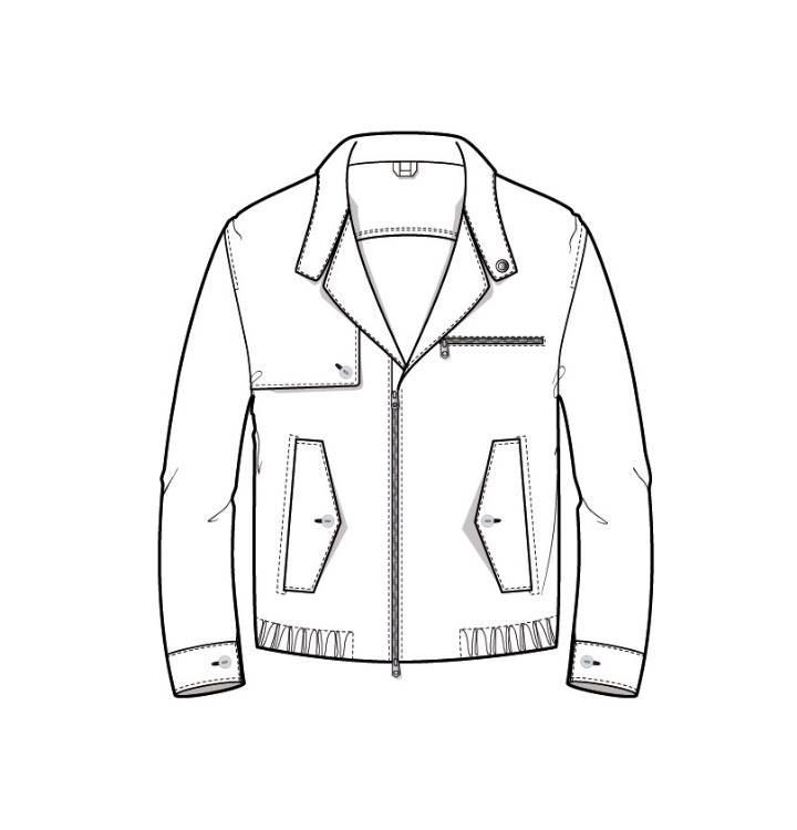 夹克外套款式图