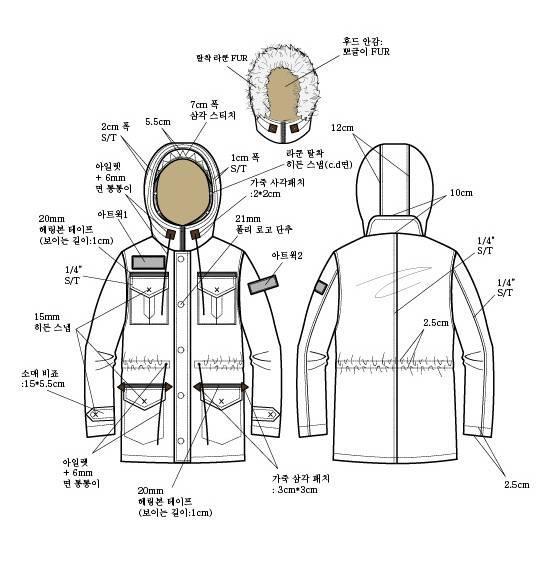 棉衣外套款式图