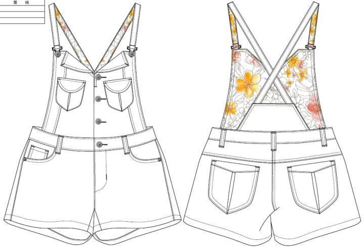 女装背带牛仔裤