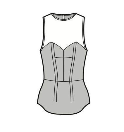 女士上衣款式图-女装设计-服装设计