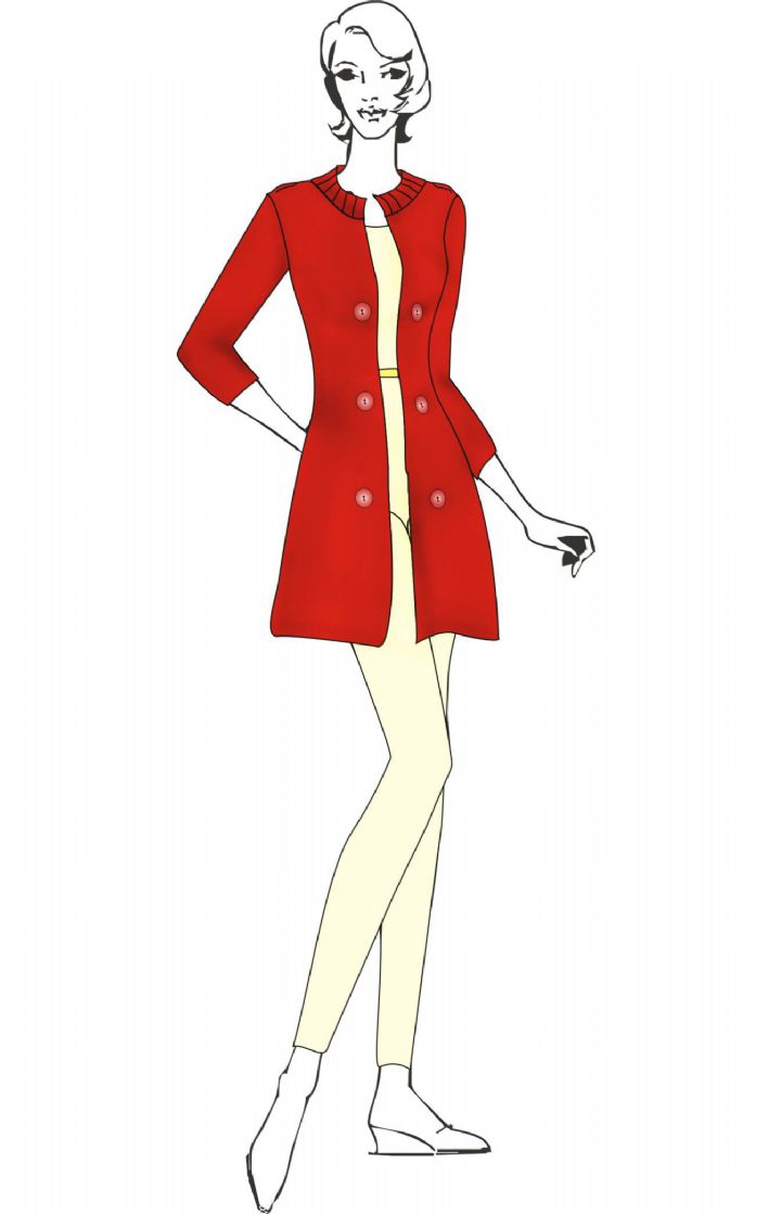 女装衬衫/雪纺衫设计手稿图-女士衬衫/雪纺衫款式效果图-cfw服装设计